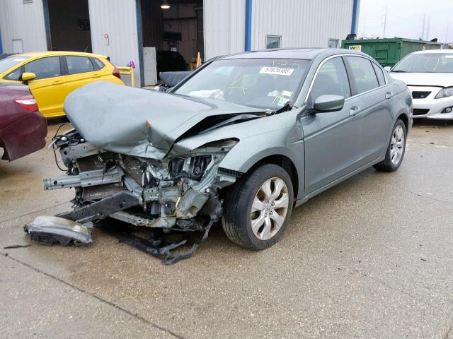 1HGCP26809A109603 - 2009 HONDA ACCORD EXL GREEN photo 2