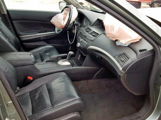 1HGCP26809A109603 - 2009 HONDA ACCORD EXL GREEN photo 5