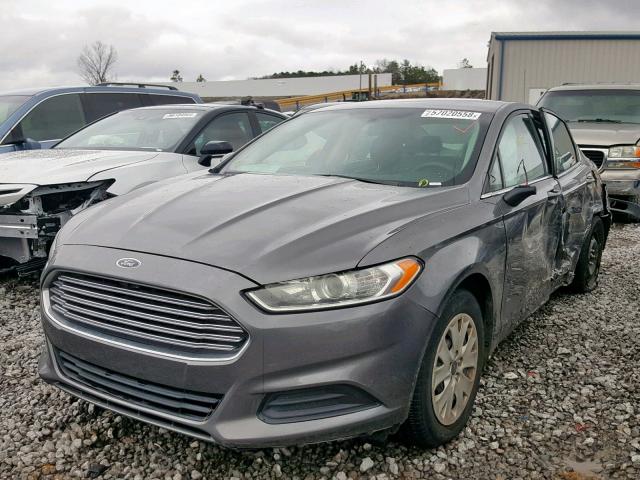 1FA6P0G78E5374204 - 2014 FORD FUSION S SILVER photo 2