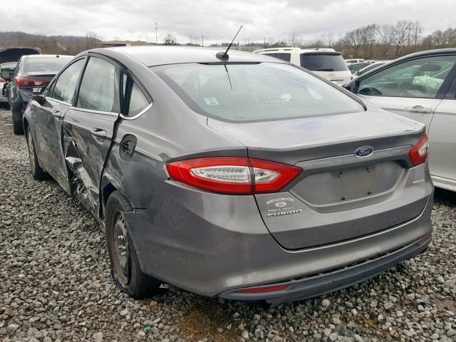 1FA6P0G78E5374204 - 2014 FORD FUSION S SILVER photo 3