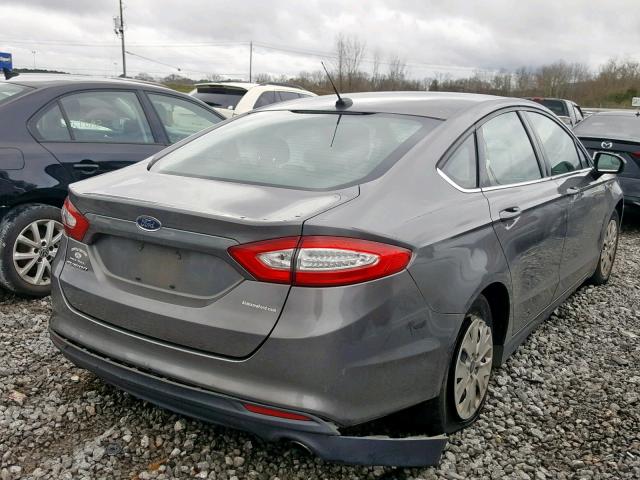 1FA6P0G78E5374204 - 2014 FORD FUSION S SILVER photo 4