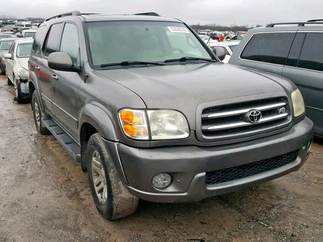 5TDZT38A83S162828 - 2003 TOYOTA SEQUOIA LI GRAY photo 1