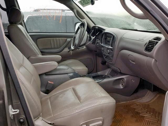 5TDZT38A83S162828 - 2003 TOYOTA SEQUOIA LI GRAY photo 5