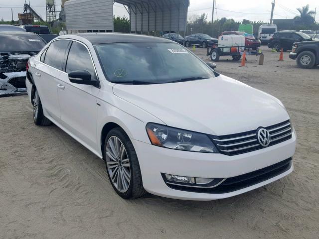 1VWBS7A38EC113959 - 2014 VOLKSWAGEN PASSAT SE WHITE photo 1