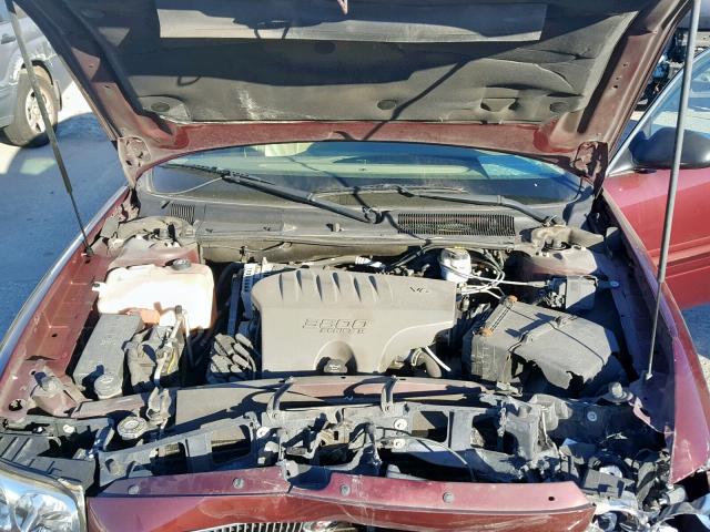 1G4HP54K74U158000 - 2004 BUICK LESABRE CU MAROON photo 7