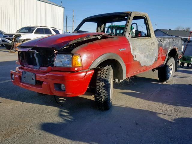 1FTYR10U25PA06575 - 2005 FORD RANGER RED photo 2