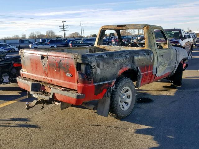 1FTYR10U25PA06575 - 2005 FORD RANGER RED photo 4