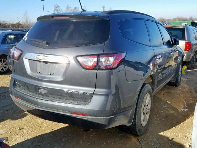 1GNKRFED7DJ132869 - 2013 CHEVROLET TRAVERSE L GRAY photo 4