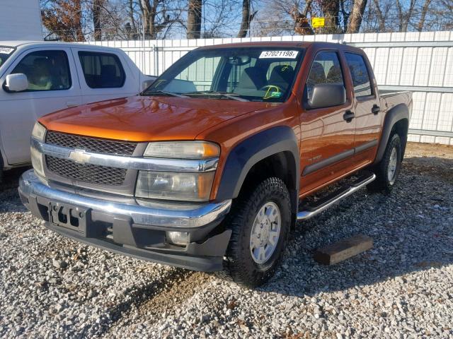 1GCDS136448173447 - 2004 CHEVROLET COLORADO ORANGE photo 2