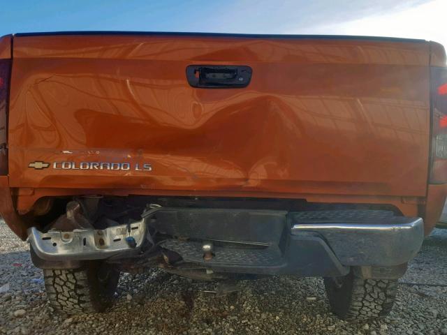 1GCDS136448173447 - 2004 CHEVROLET COLORADO ORANGE photo 9