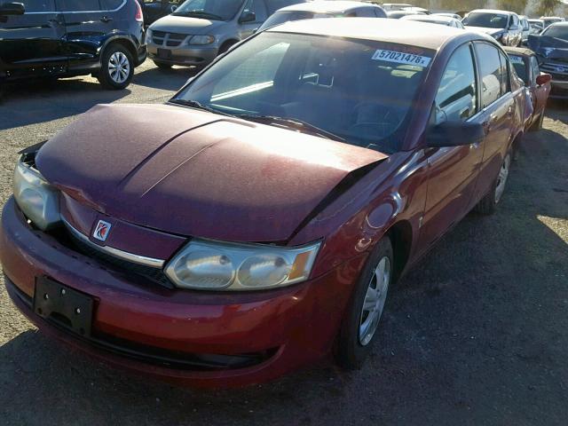 1G8AJ52F24Z149571 - 2004 SATURN ION LEVEL RED photo 2