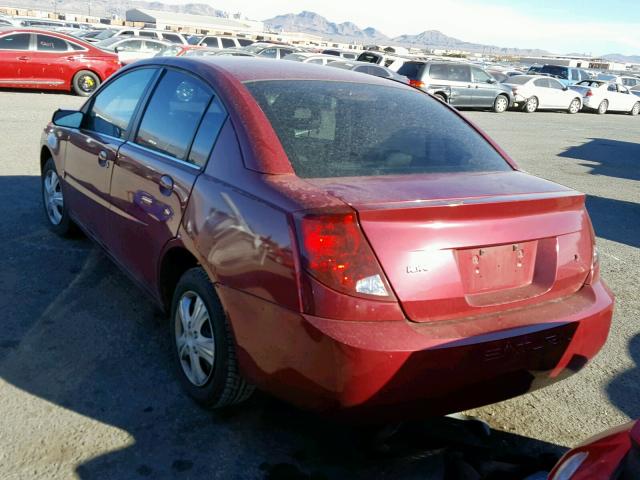 1G8AJ52F24Z149571 - 2004 SATURN ION LEVEL RED photo 3
