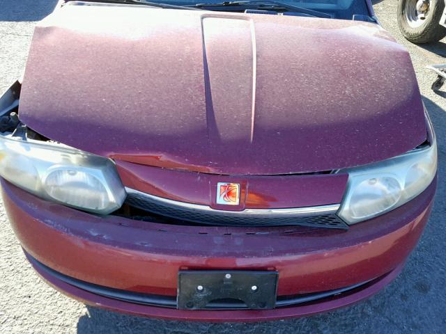 1G8AJ52F24Z149571 - 2004 SATURN ION LEVEL RED photo 7