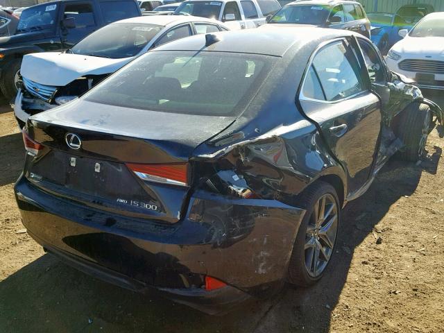 JTHC81D28J5027764 - 2018 LEXUS IS 300 BLACK photo 4