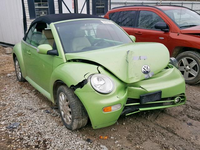 3VWCM31Y64M342060 - 2004 VOLKSWAGEN NEW BEETLE მწვანე ფოტო 1