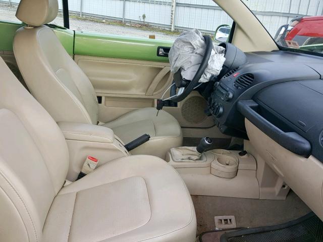 3VWCM31Y64M342060 - 2004 VOLKSWAGEN NEW BEETLE მწვანე ფოტო 5