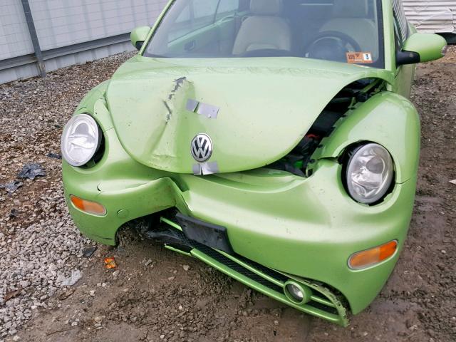 3VWCM31Y64M342060 - 2004 VOLKSWAGEN NEW BEETLE მწვანე ფოტო 9