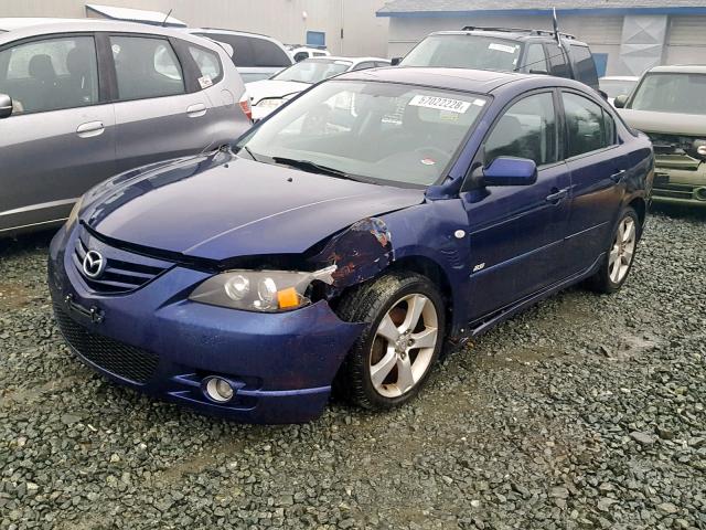 JM1BK323941172622 - 2004 MAZDA 3 S BLUE photo 2