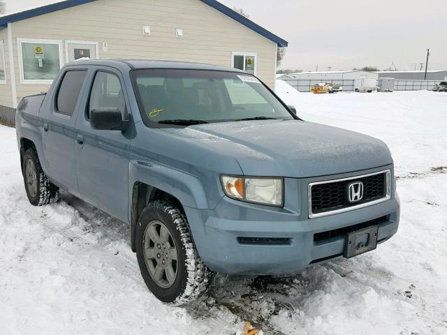 2HJYK16317H529219 - 2007 HONDA RIDGELINE BLUE photo 1