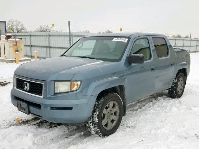 2HJYK16317H529219 - 2007 HONDA RIDGELINE BLUE photo 2