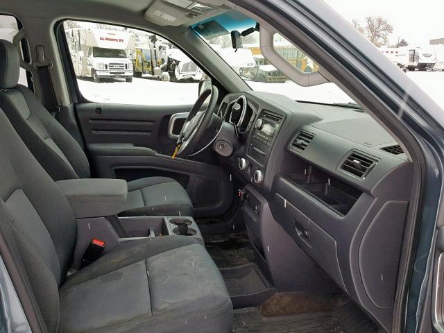 2HJYK16317H529219 - 2007 HONDA RIDGELINE BLUE photo 5