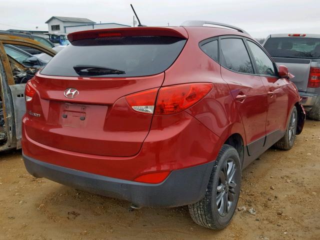 KM8JU3AG3FU064861 - 2015 HYUNDAI TUCSON LIM RED photo 4