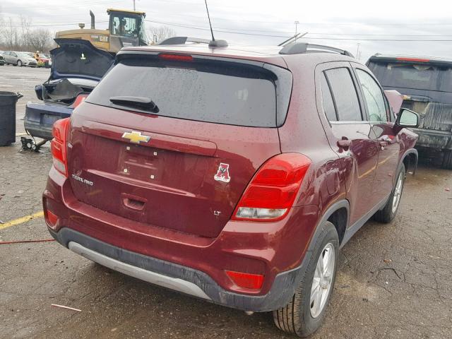 3GNCJPSB2HL254266 - 2017 CHEVROLET TRAX 1LT RED photo 4