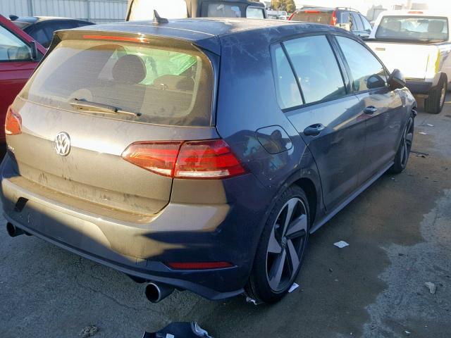 3VW447AU3JM276104 - 2018 VOLKSWAGEN GTI S/SE BLUE photo 4