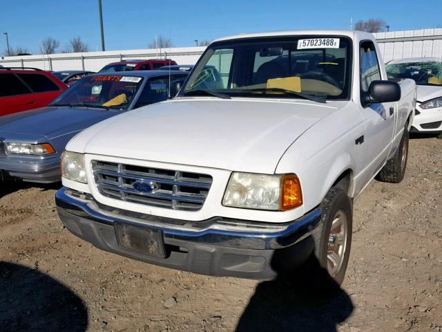 1FTYR10UX2PA43398 - 2002 FORD RANGER WHITE photo 2