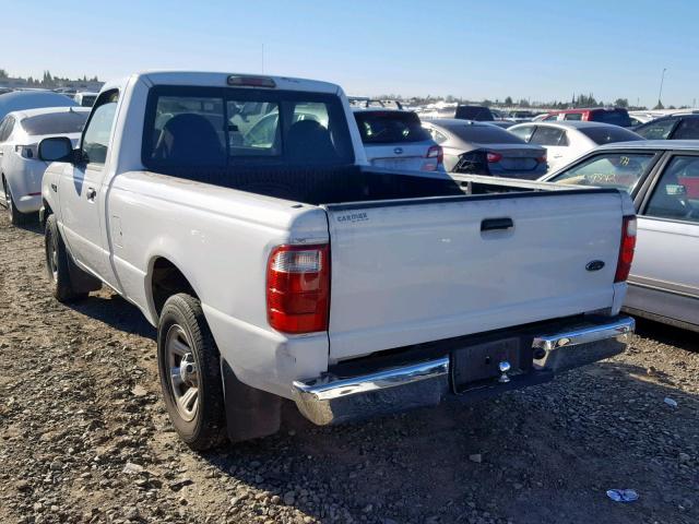 1FTYR10UX2PA43398 - 2002 FORD RANGER WHITE photo 3