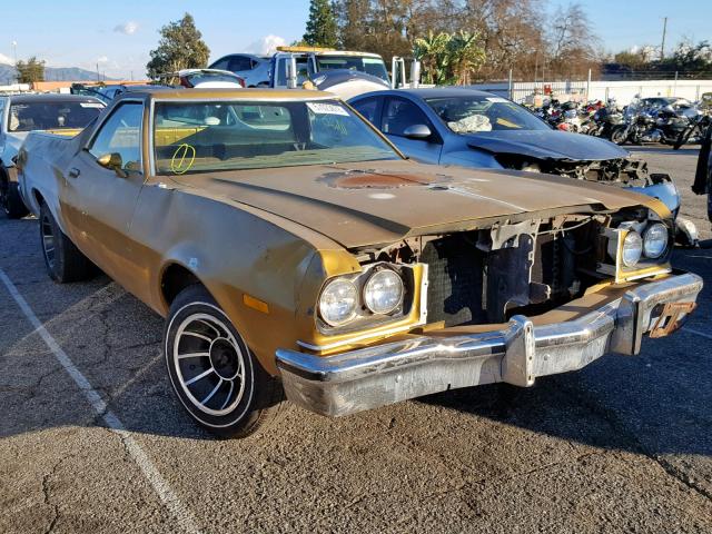 0000005A47H141586 - 1975 FORD RANCHERO GOLD photo 1