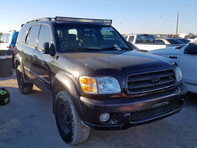 5TDBT48A94S232684 - 2004 TOYOTA SEQUOIA LI BLACK photo 1