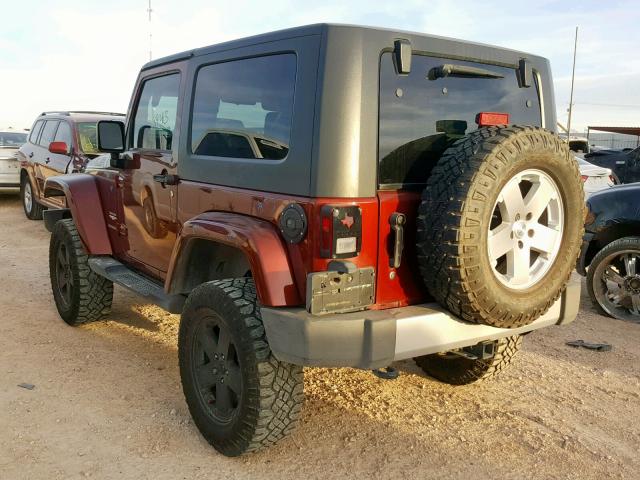 1J4AA5D17AL156628 - 2010 JEEP WRANGLER S MAROON photo 3