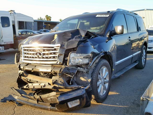 5N3ZA0ND8AN902564 - 2010 INFINITI QX56 BLACK photo 2