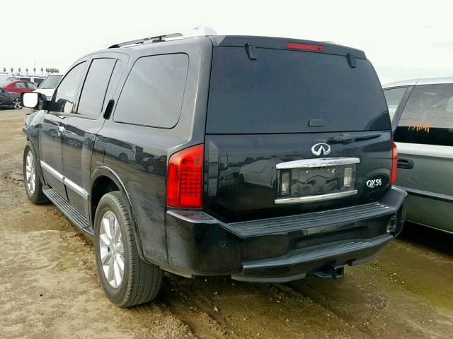 5N3ZA0ND8AN902564 - 2010 INFINITI QX56 BLACK photo 3