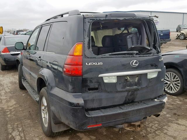 JTJBT20X660115538 - 2006 LEXUS GX 470 BLACK photo 3