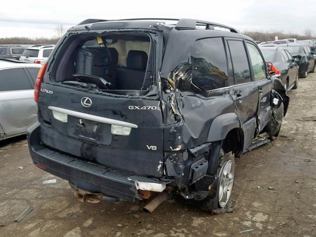 JTJBT20X660115538 - 2006 LEXUS GX 470 BLACK photo 4