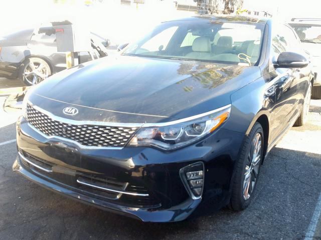 5XXGV4L25JG216284 - 2018 KIA OPTIMA SXL BLACK photo 2