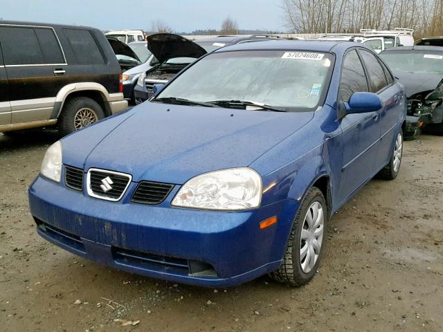 KL5JD56Z75K152371 - 2005 SUZUKI FORENZA S BLUE photo 2