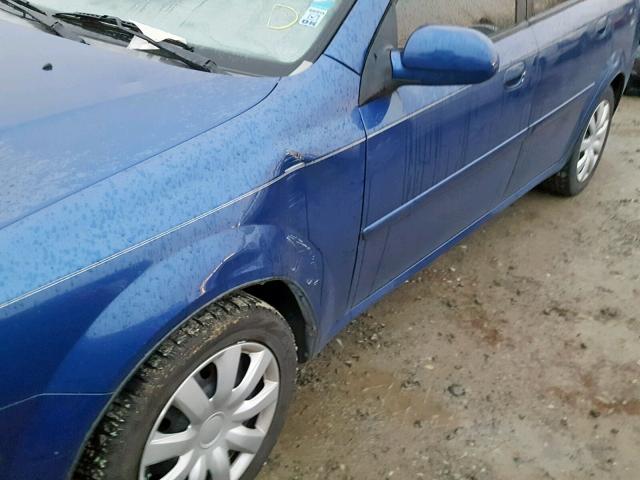 KL5JD56Z75K152371 - 2005 SUZUKI FORENZA S BLUE photo 9