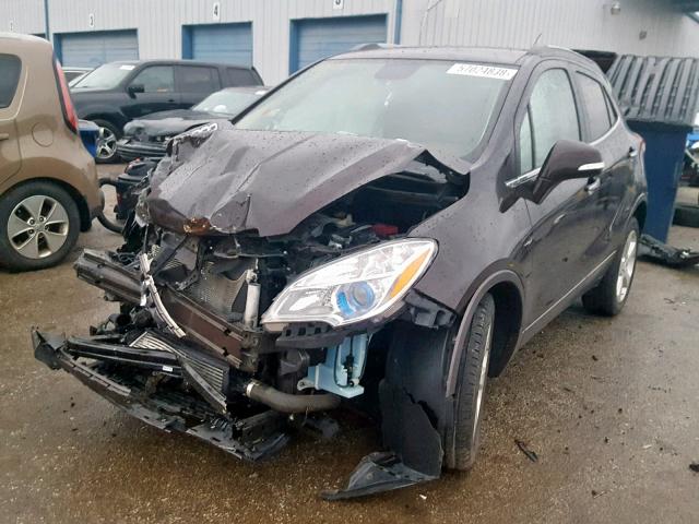 KL4CJCSB7FB224142 - 2015 BUICK ENCORE BROWN photo 2