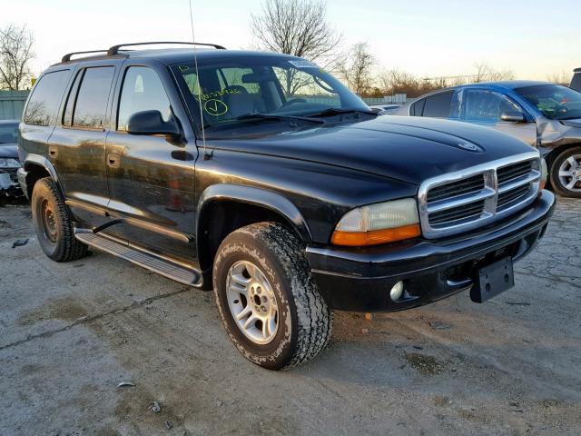 1D4HS48NX3F531926 - 2003 DODGE DURANGO SL BLACK photo 1