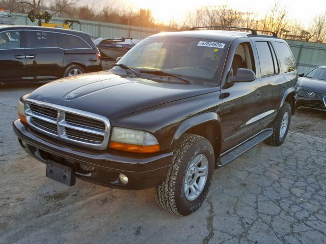 1D4HS48NX3F531926 - 2003 DODGE DURANGO SL BLACK photo 2