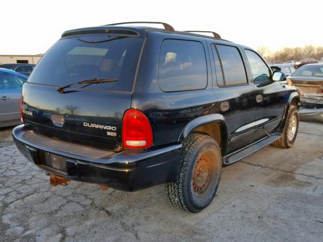 1D4HS48NX3F531926 - 2003 DODGE DURANGO SL BLACK photo 4