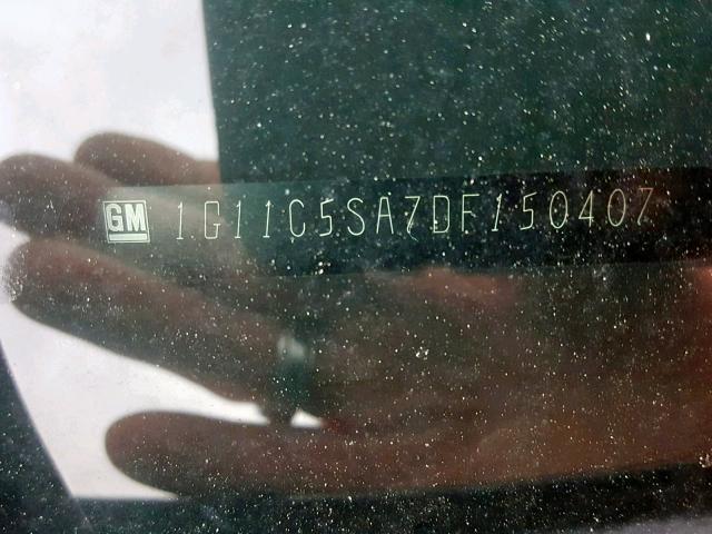 1G11C5SA7DF150407 - 2013 CHEVROLET MALIBU 1LT GRAY photo 10