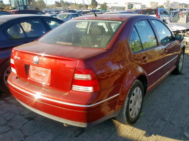 3VWRA69M64M052813 - 2004 VOLKSWAGEN JETTA GL MAROON photo 4