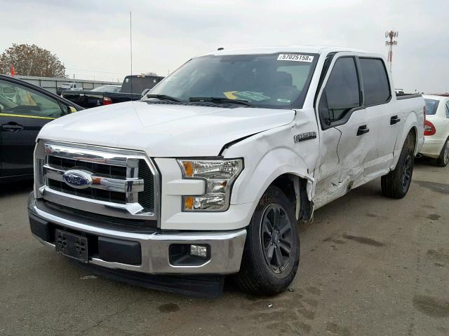 1FTEW1CP3HKD27088 - 2017 FORD F150 SUPER WHITE photo 2