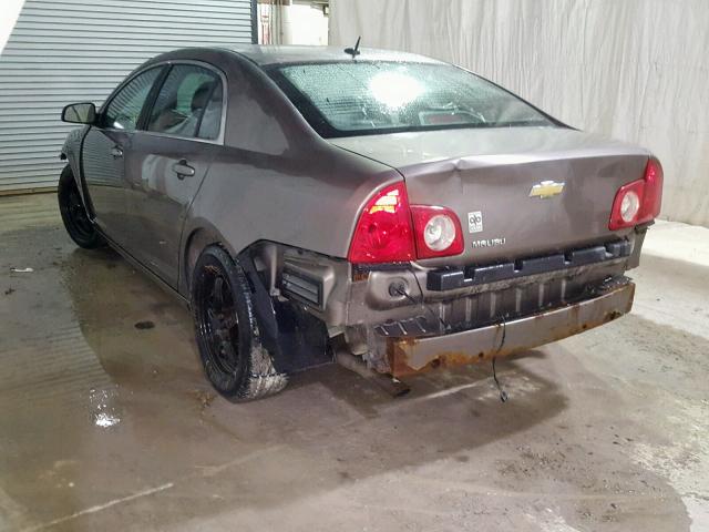 1G1ZB5EB4AF298178 - 2010 CHEVROLET MALIBU LS BROWN photo 3