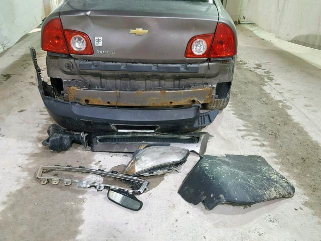 1G1ZB5EB4AF298178 - 2010 CHEVROLET MALIBU LS BROWN photo 9