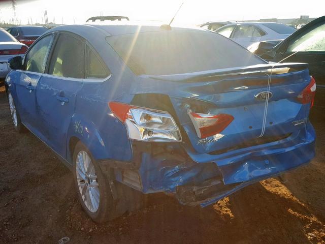 1FADP3J2XEL330464 - 2014 FORD FOCUS TITA BLUE photo 3